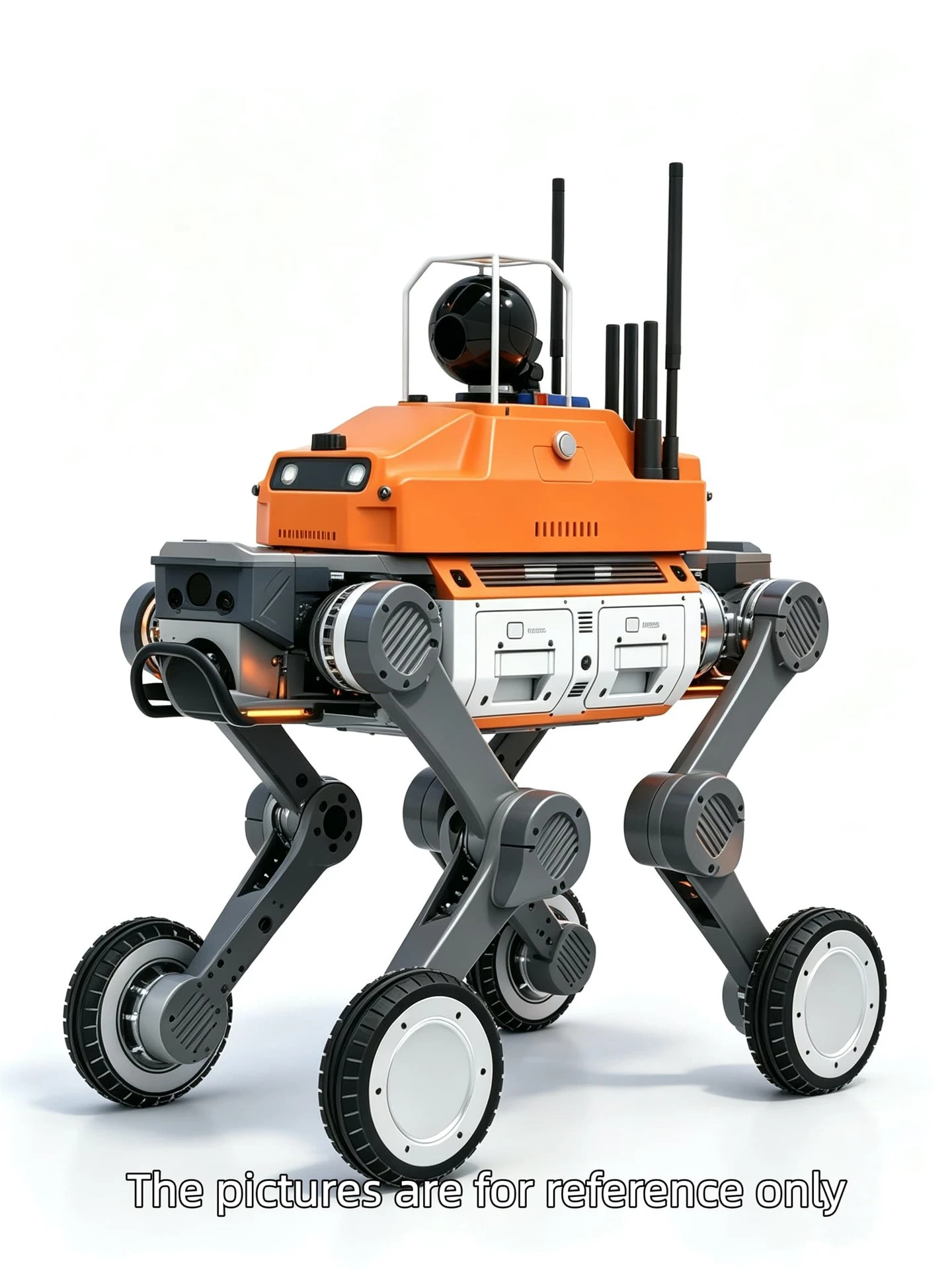 Chytrý inspekční robot s koly-pro průmyslovou kontrolu